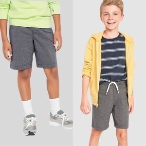 Old Navy OGC Chino Jogger Shorts for Boys (At Knee) 2 PACK (TWO) Both NEW